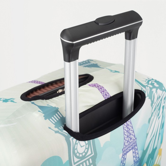 Чехол на чемодан на колёсах, 28