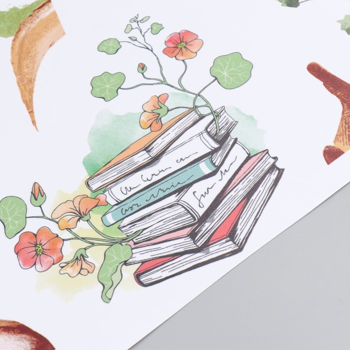 Наклейка интерьерная цветная «Мама-кенгуру с малышом», пластик, 30×90 см