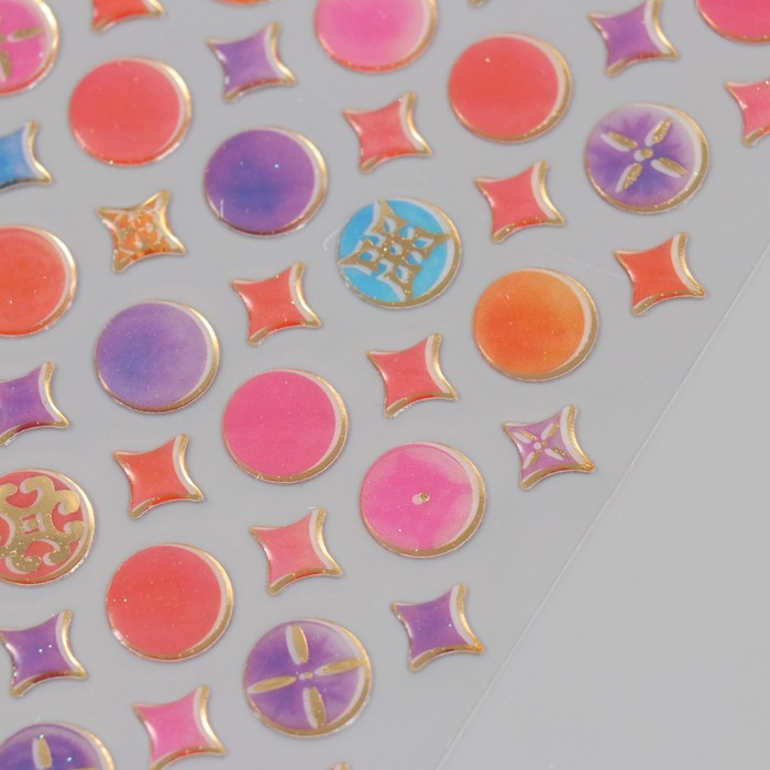 Наклейки для творчества пластик «Восточные мелочи», 9.3×20.4 см