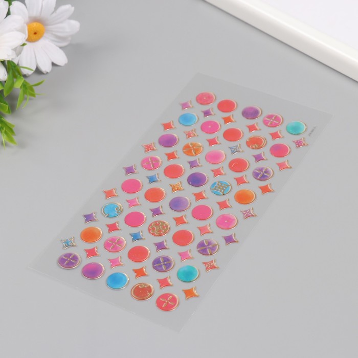 Наклейки для творчества пластик «Восточные мелочи», 9.3×20.4 см