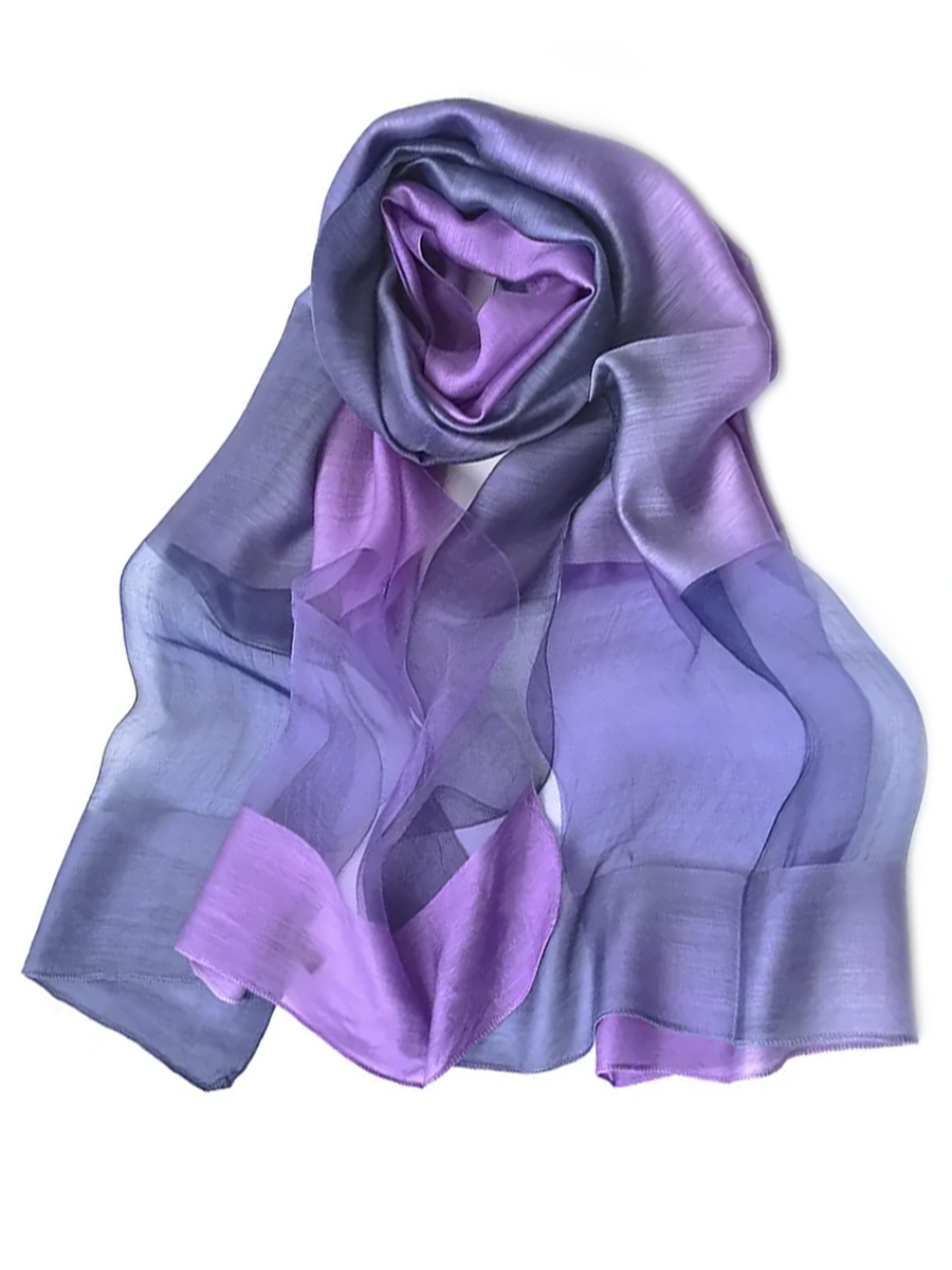 Ст.цена 1018р. Уценка Палантин «Шёлковый стиль» (сине-фиолетовый) DEFSQ01-12