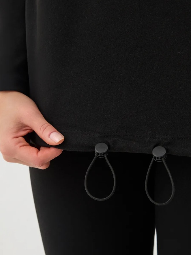 Джемпер WF 313 MIOPREMIO b/s-черный/песочный