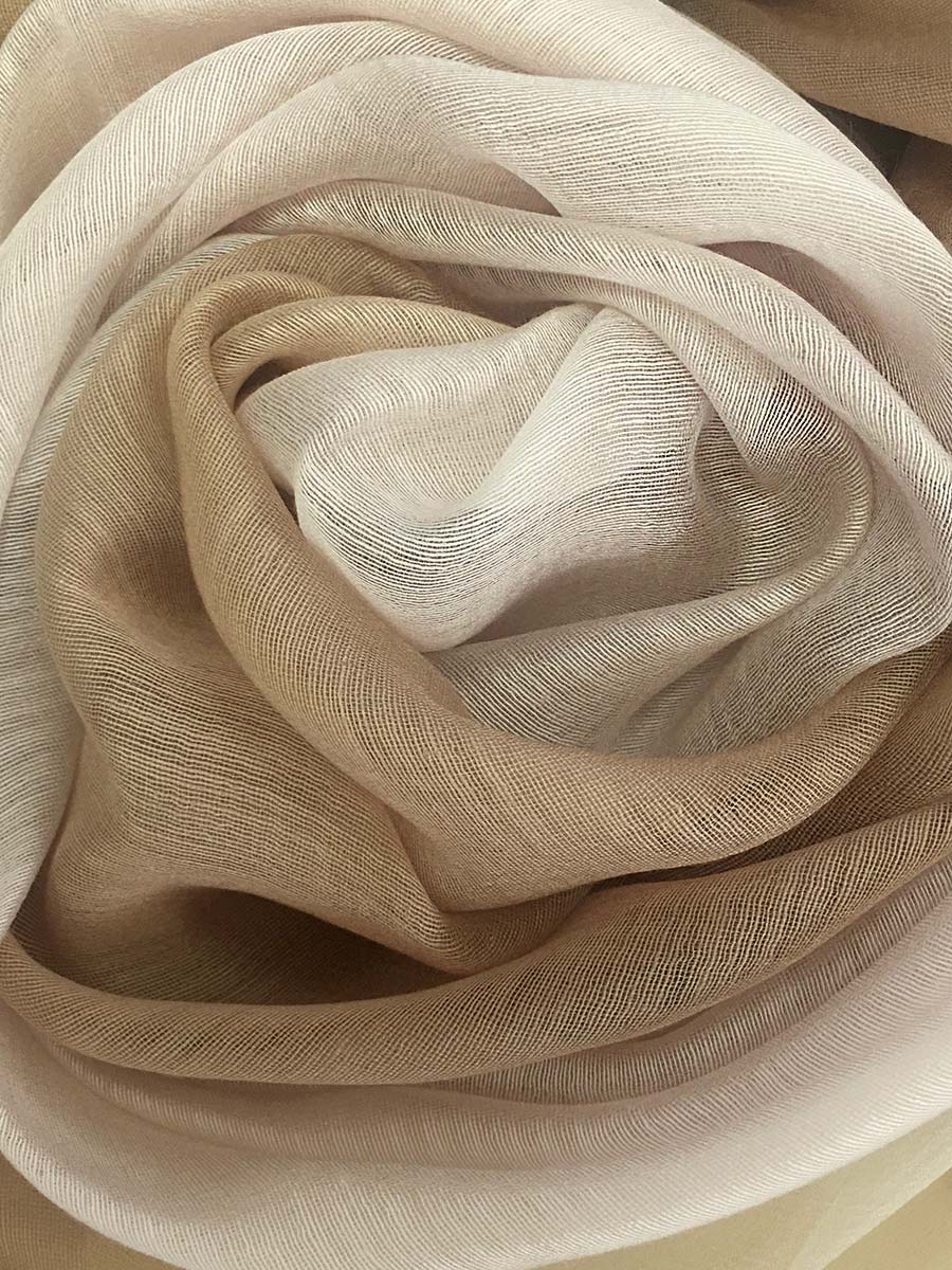 Ст.цена 1018р. Уценка Палантин «Шёлковый стиль» (бежево-золотой) DEFSQ01-2