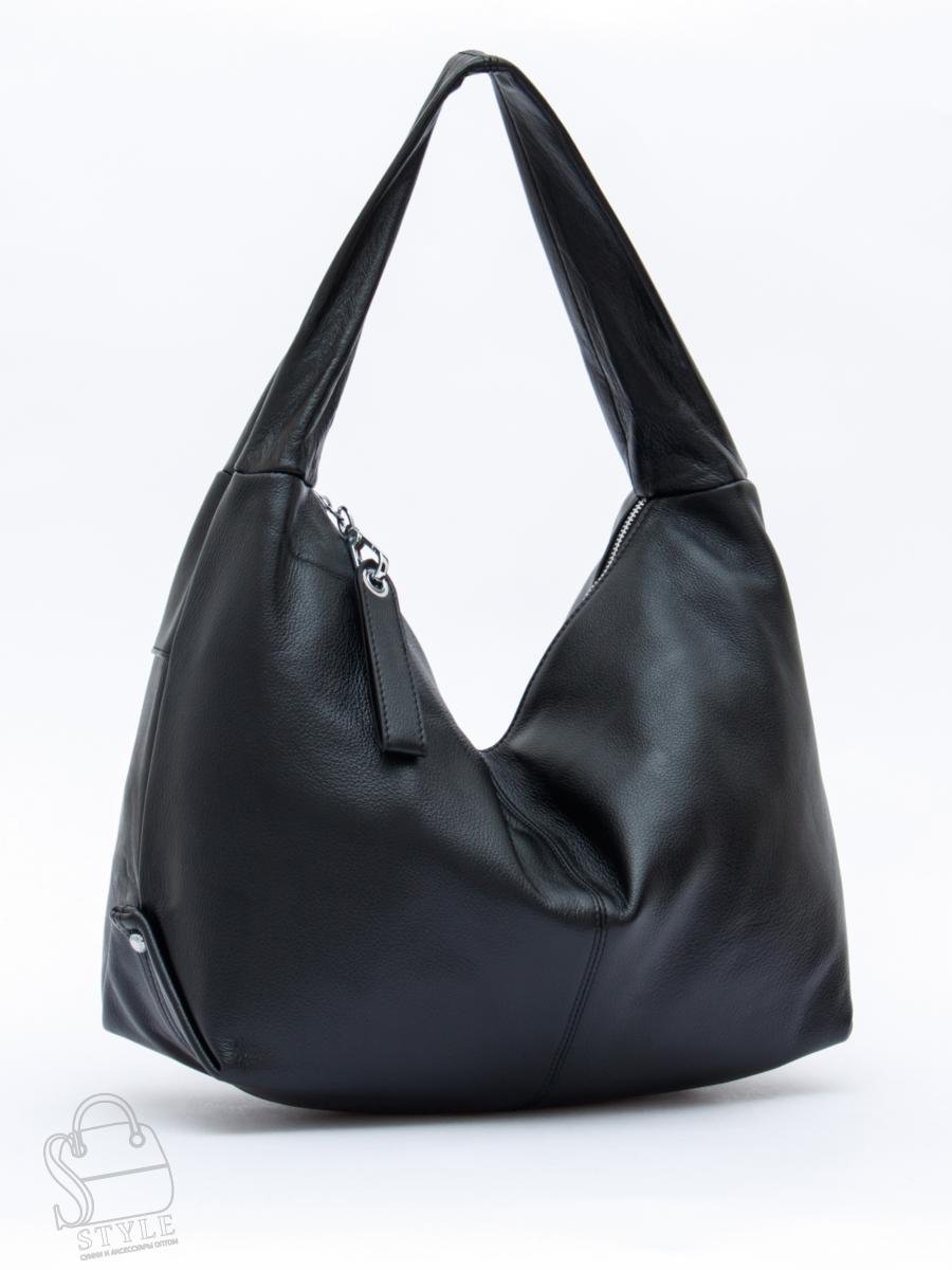 Сумка женская кожаная 0952CH black Polina&Eiterou