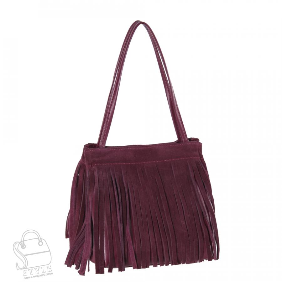 Сумка женская кожаная 9356-35VGAA wine red Vitelli Grassi