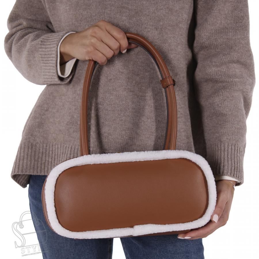 Сумка женская кожаная 6006-2VG brown Vitelli Grassi