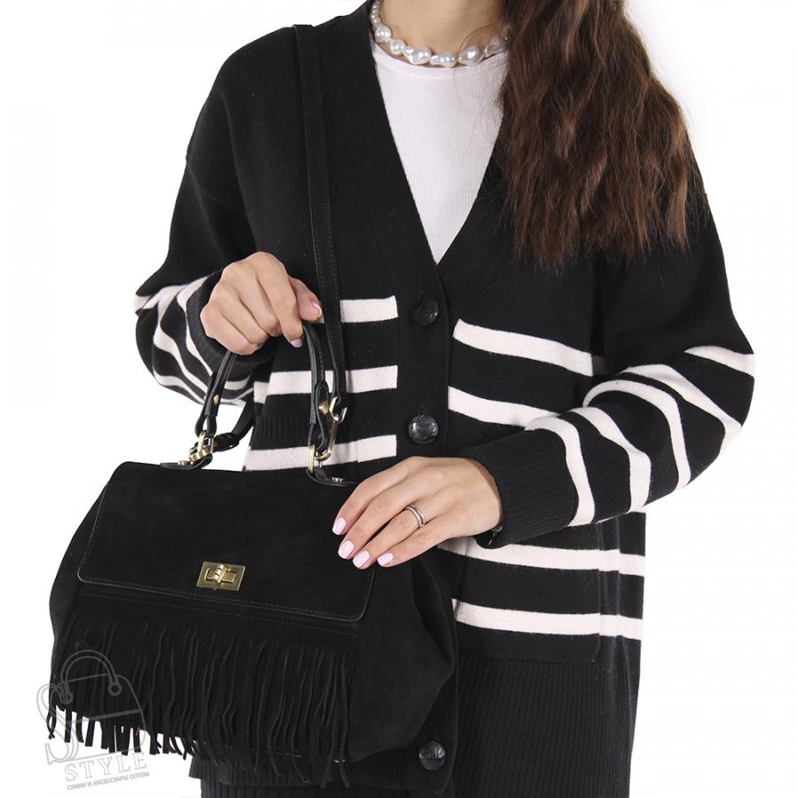 Сумка женская кожаная 889NNAA black Natale Navetta