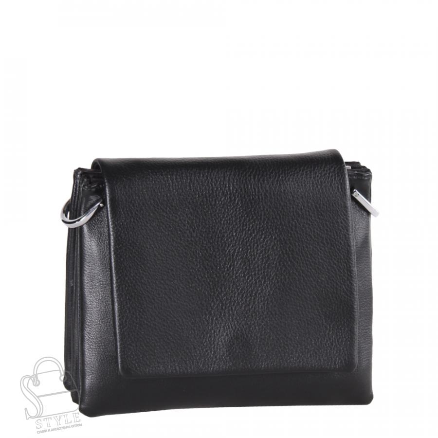 Сумка женская кожаная 9406AY black Polina&Eiterou