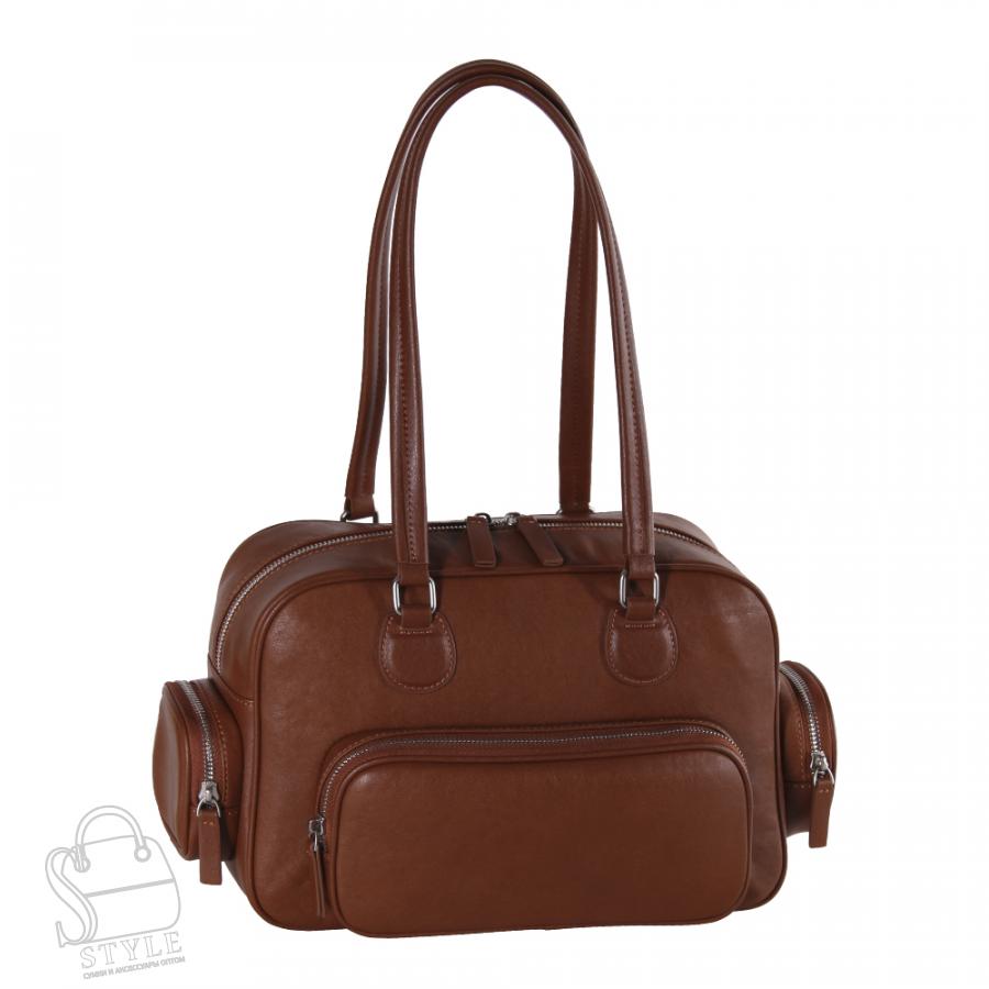 Сумка женская кожаная 260NN brown Natale Navetta