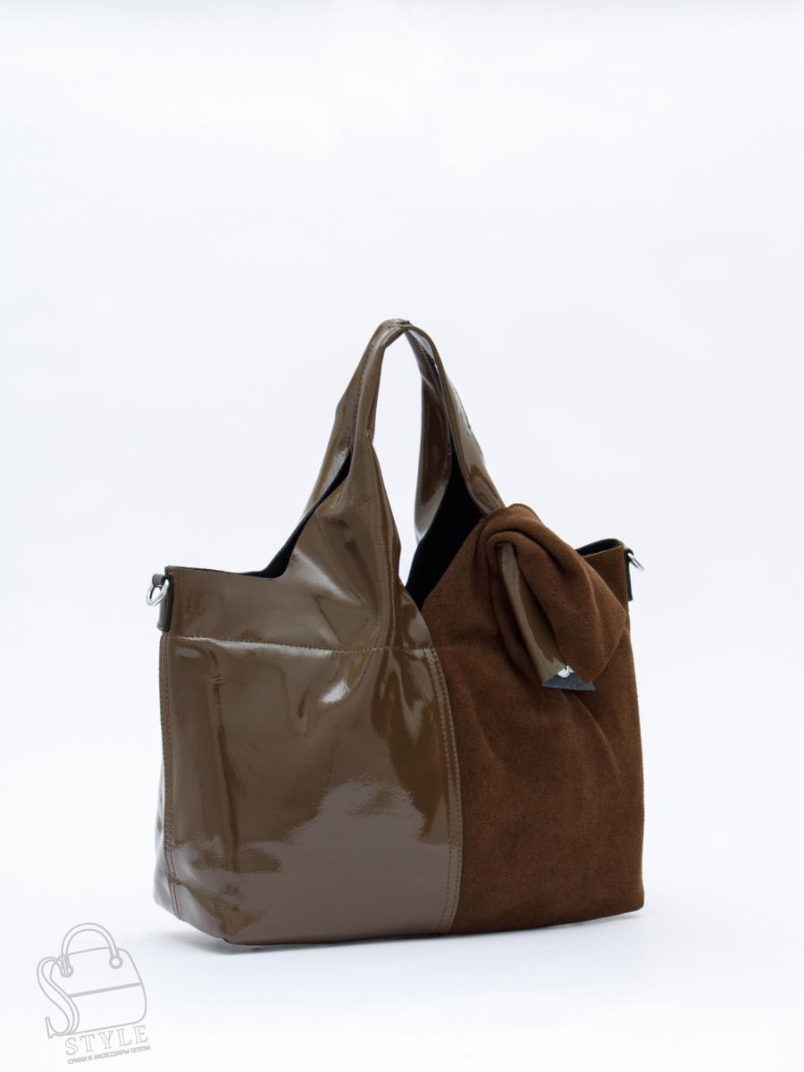 Сумка женская кожаная 98184-3MSS army green Velina Fabbiano-Safenta