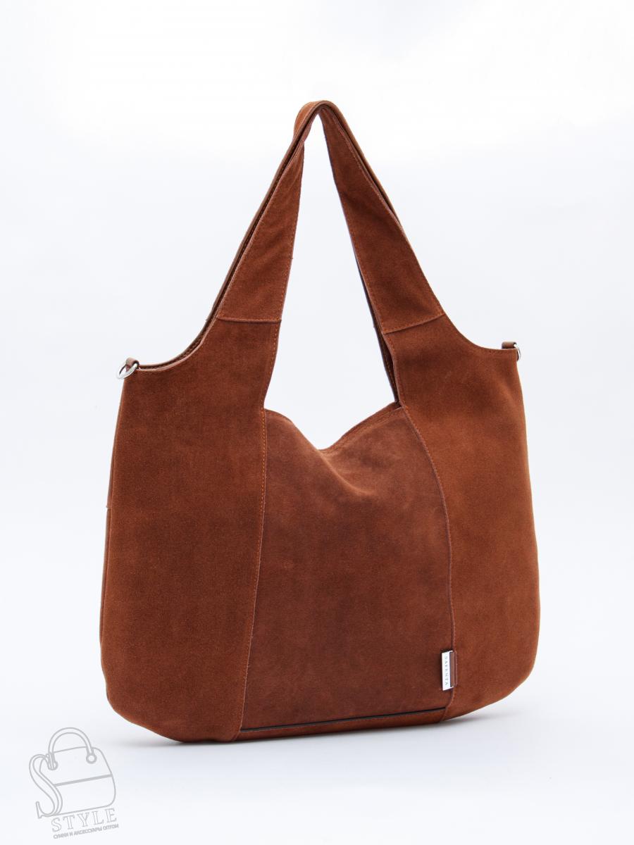 Сумка женская кожаная 91166MSS brown Velina Fabbiano-Safenta