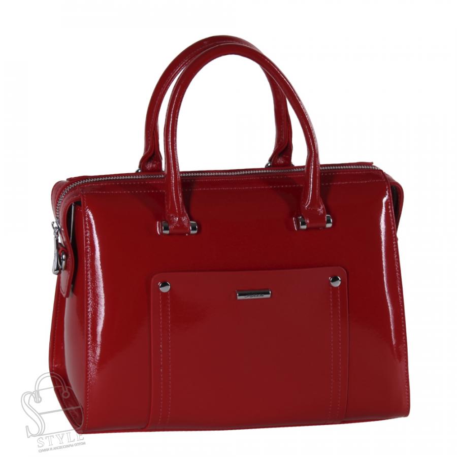 Сумка женская кожаная 9221-1 red Velina Fabbiano-Safenta