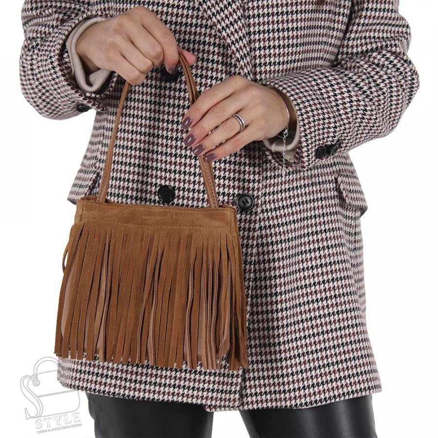 Сумка женская кожаная 9356-35VGAA brown Vitelli Grassi