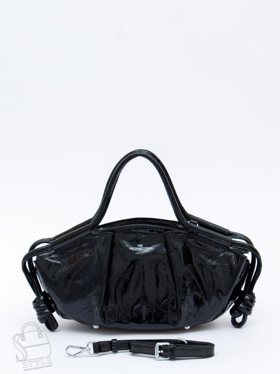 Сумка женская кожаная 1473-2Y black Polina&Eiterou