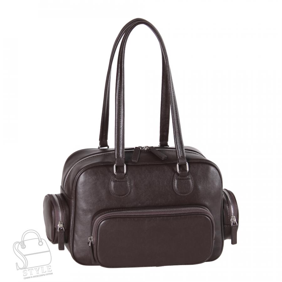 Сумка женская кожаная 260NN coffee Natale Navetta