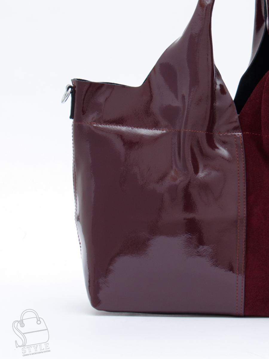 Сумка женская кожаная 98184-3MSS wine red Velina Fabbiano-Safenta