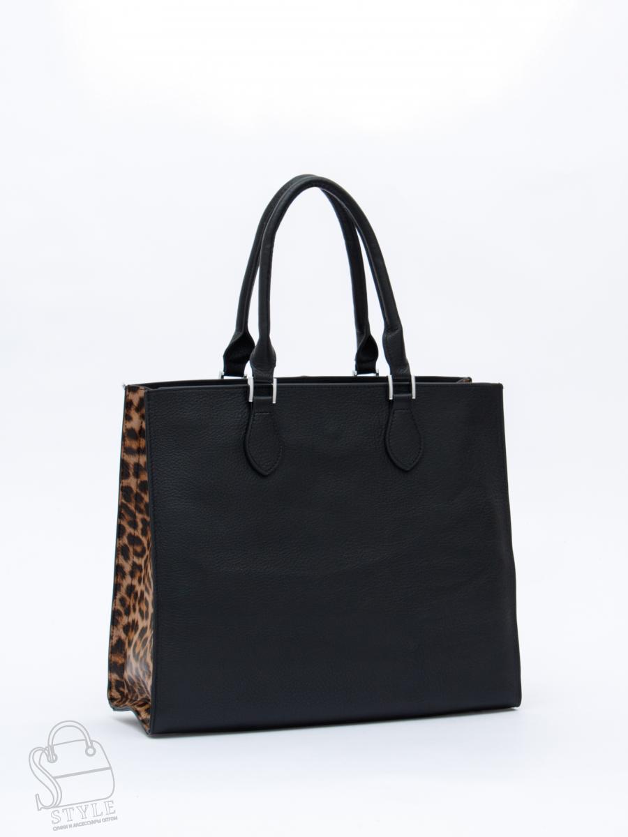 Сумка женская кожаная 2130Y apricot black Polina&Eiterou