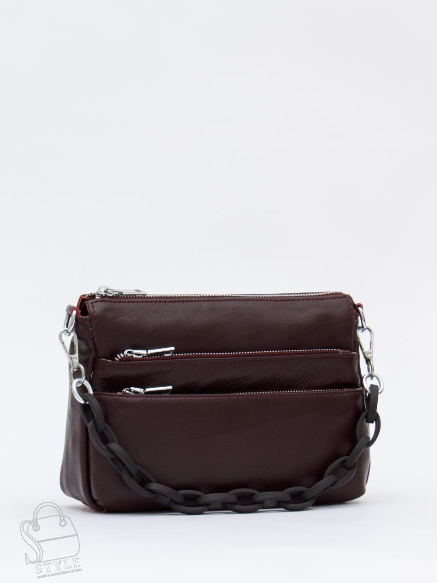 Сумка женская кожаная 3011NN wine red Natale Navetta