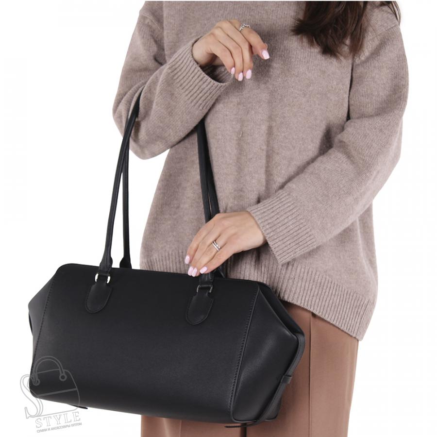 Сумка женская кожаная 8954VG black Vitelli Grassi