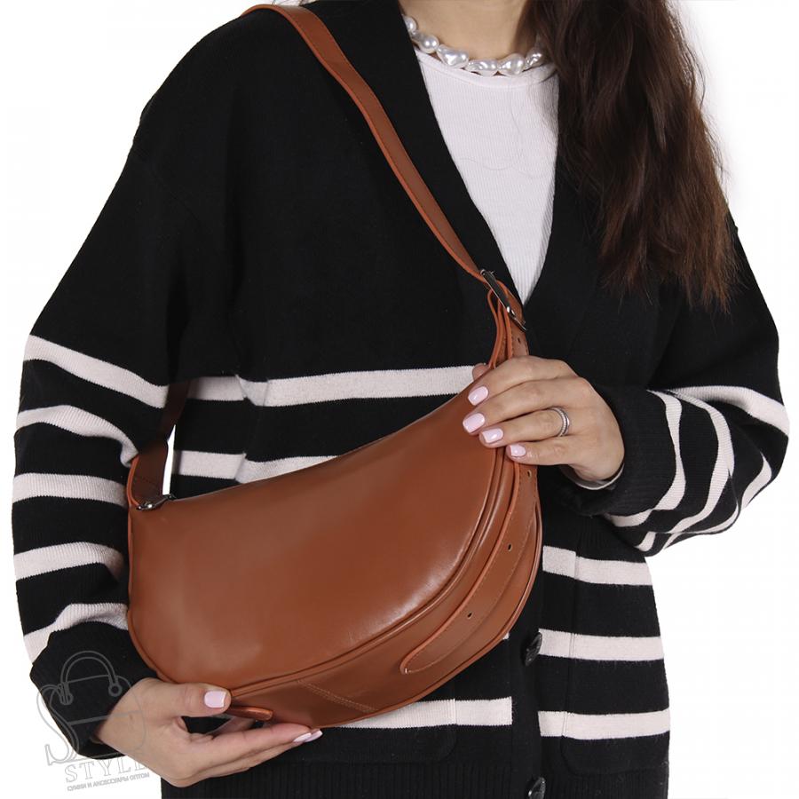 Сумка женская кожаная 7145NN brown Natale Navetta