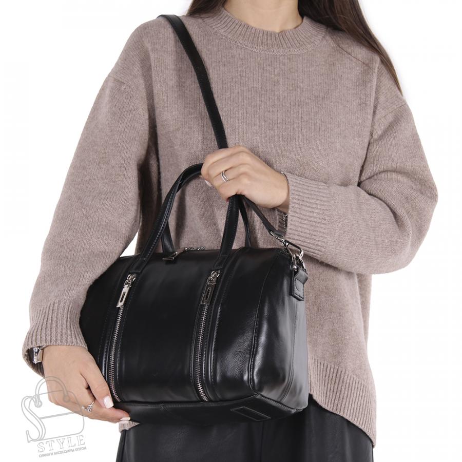 Сумка женская кожаная 9500-2NN black Natale Navetta