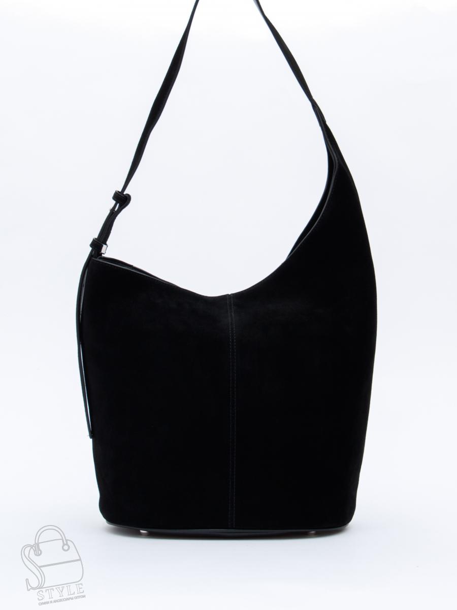 Сумка женская кожаная 1007M black Polina&Eiterou