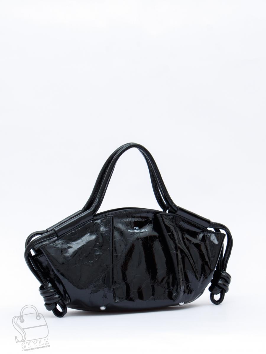 Сумка женская кожаная 1473-2Y black Polina&Eiterou