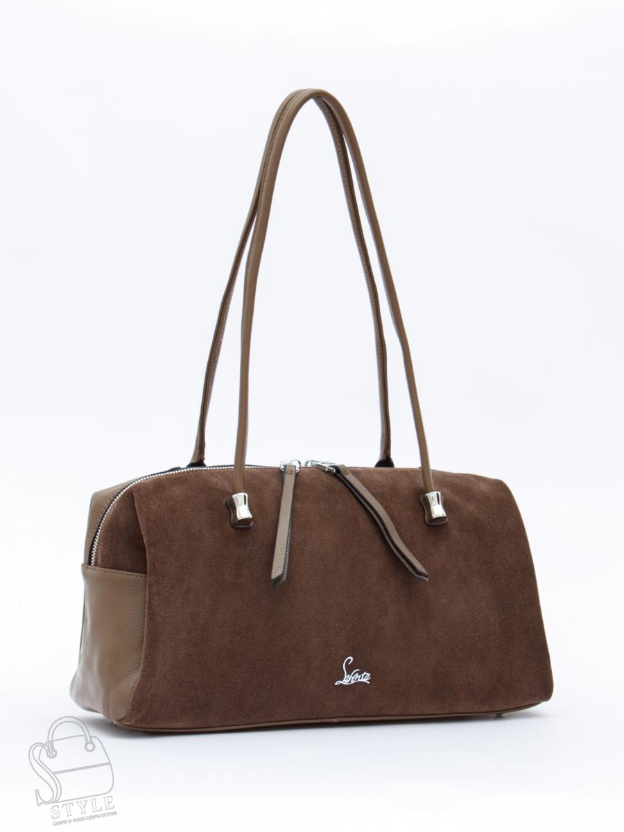 Сумка женская кожаная 98409SP cappuccino Velina Fabbiano-Safenta