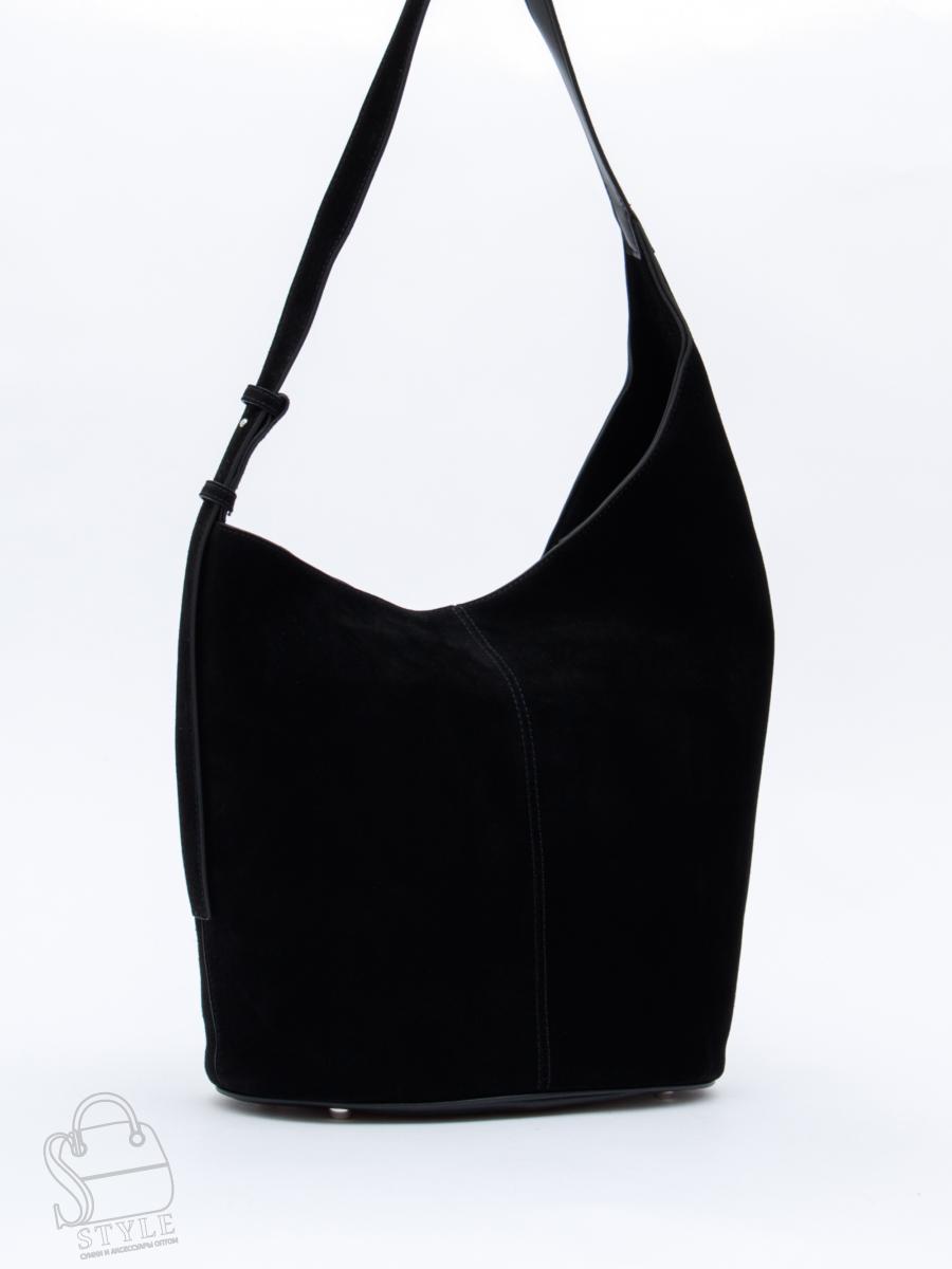 Сумка женская кожаная 1007M black Polina&Eiterou