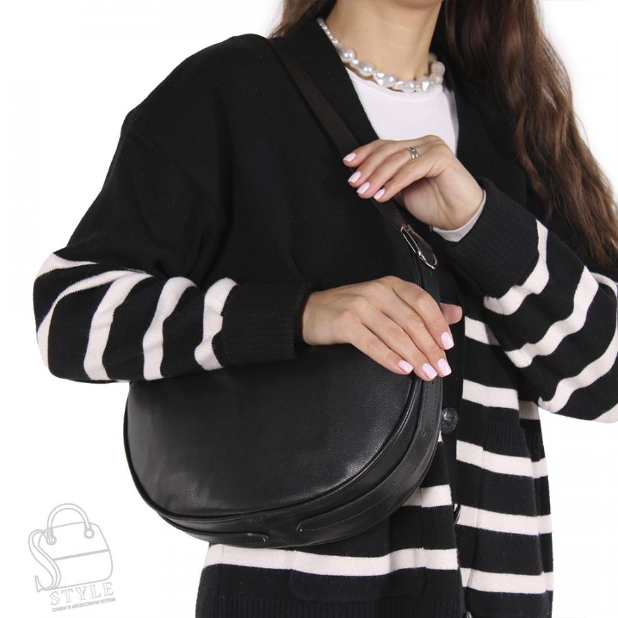 Сумка женская кожаная 7145NN black Natale Navetta