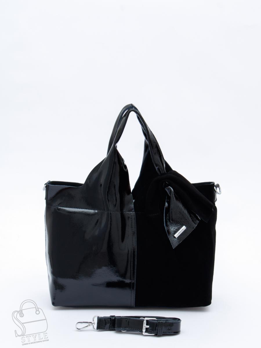 Сумка женская кожаная 98184-3MSS black Velina Fabbiano-Safenta