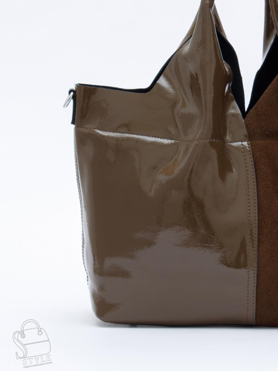 Сумка женская кожаная 98184-3MSS army green Velina Fabbiano-Safenta