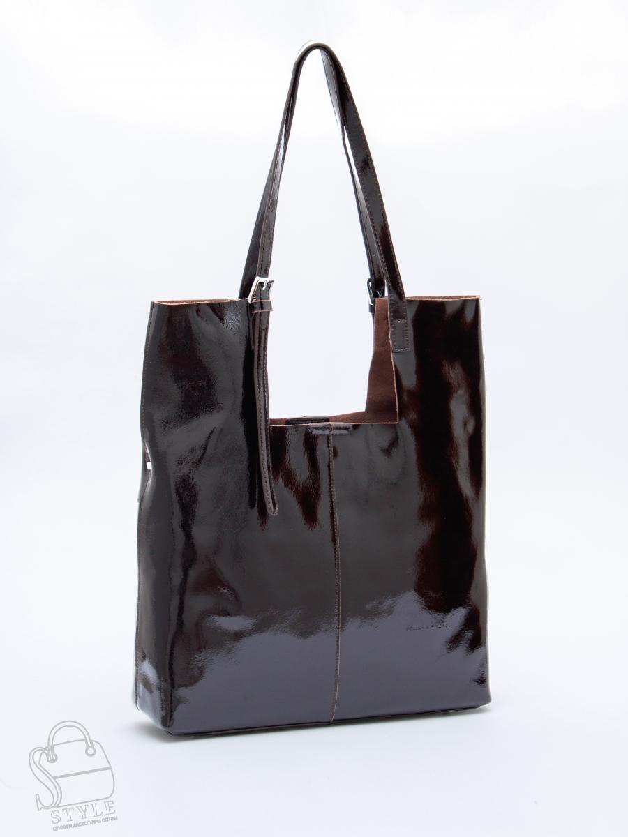 Сумка женская кожаная 5763P coffee Polina&Eiterou