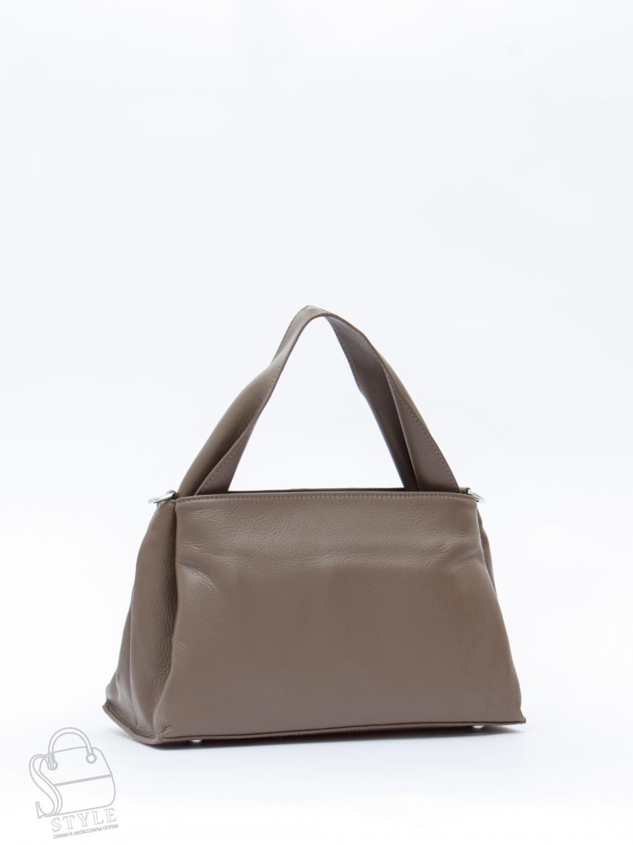 Сумка женская кожаная 0650CH gray Polina&Eiterou