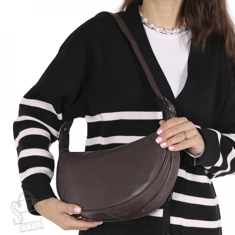 Сумка женская кожаная 7145NN coffee Natale Navetta