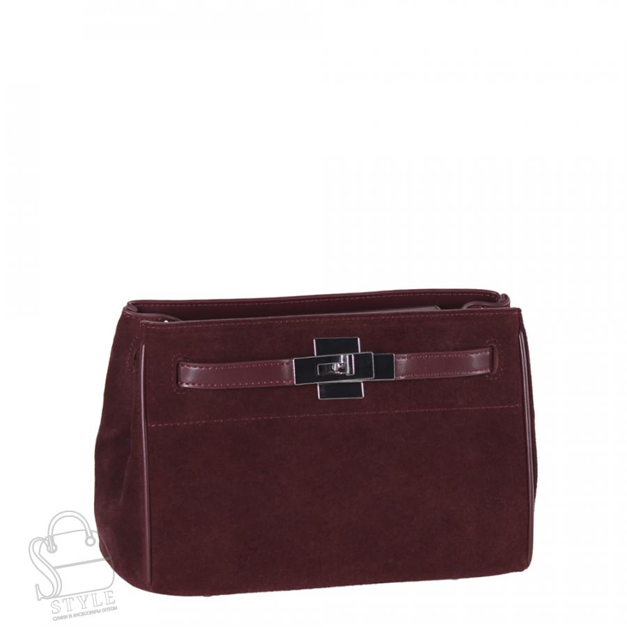 Сумка женская кожаная 6463BDAA wine red Baidou