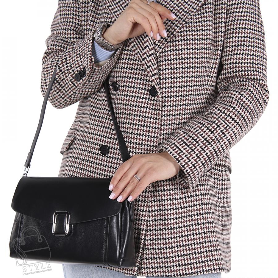 Сумка женская кожаная 6638VG black Vitelli Grassi