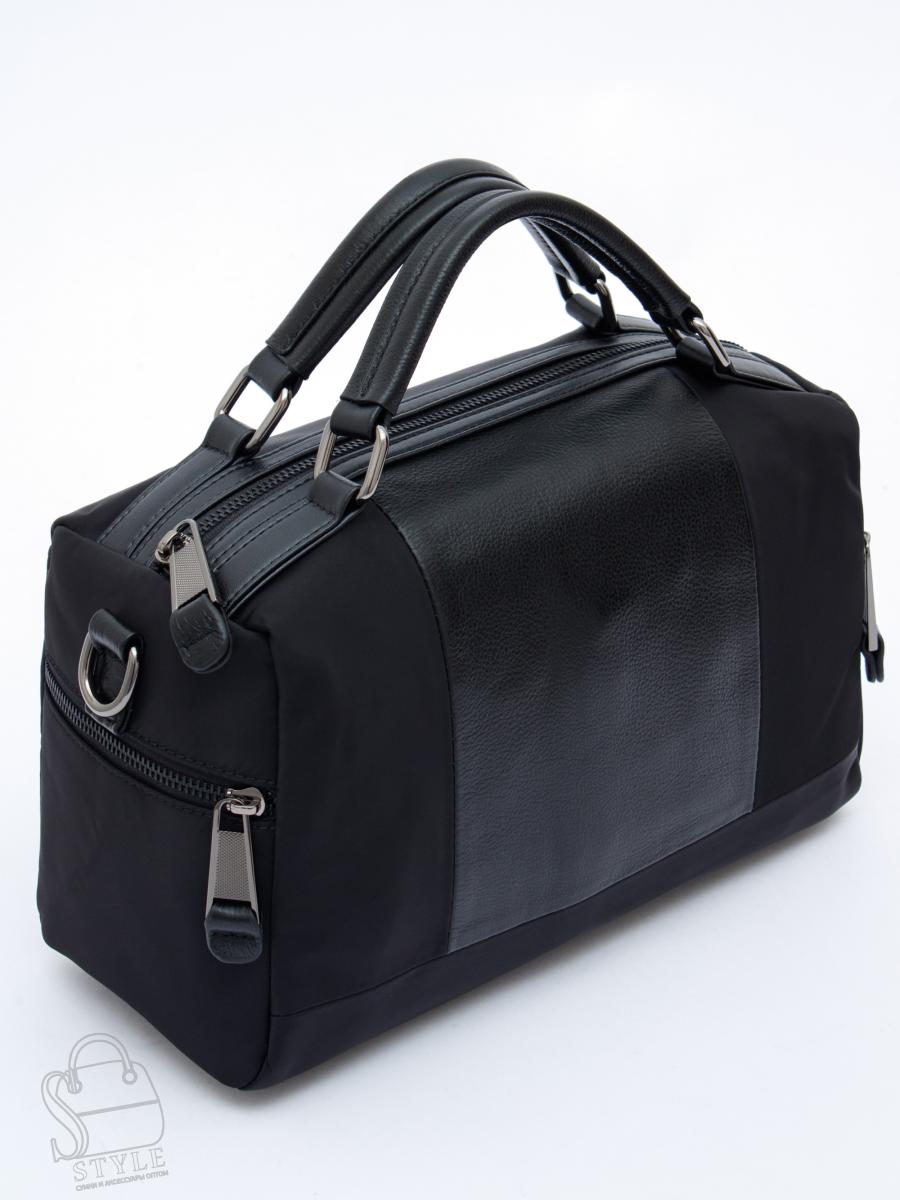 Сумка женская кожаная 878-15JAQ black Polina&Eiterou