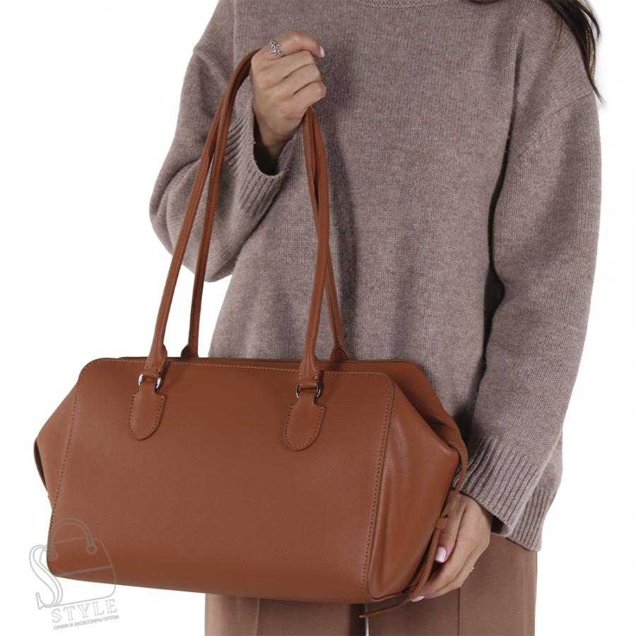 Сумка женская кожаная 8954VG brown Vitelli Grassi