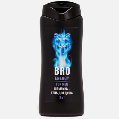 Шампунь-гель для душа 2 В 1 Bro Energy мужской 250 мл
