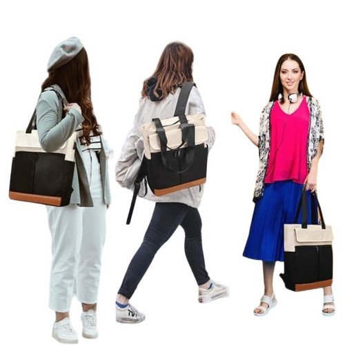 ст. цена1550руб.! Женская текстильная сумка-рюкзак 2727 BLUE