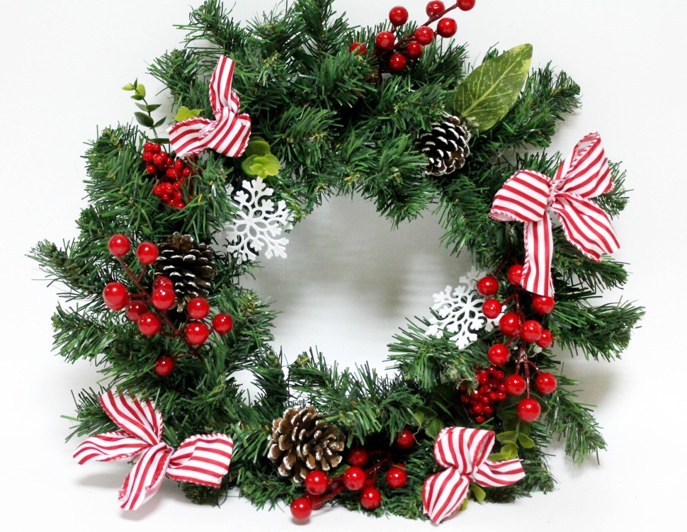 Д12113 Б/С Новогодний венок рождественский