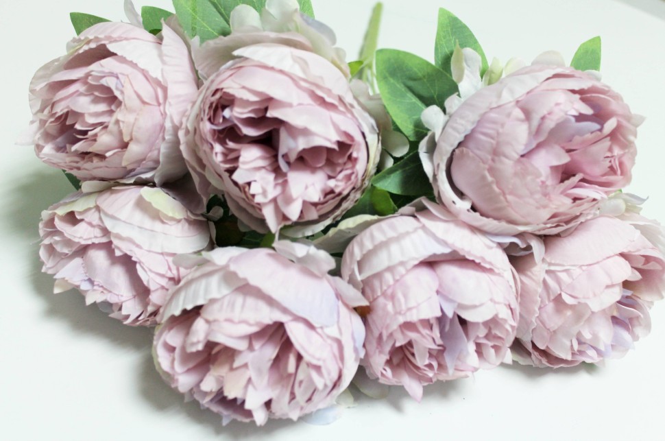 Б12148 Б/С Букет пион махровый 7голов