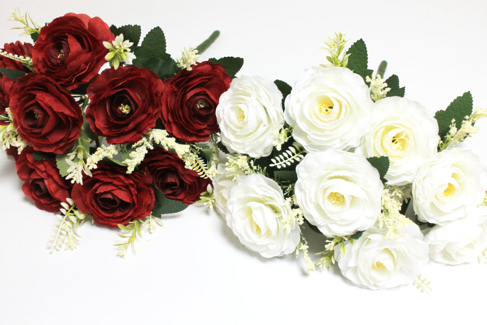 Б12026 Б/С Букет камелии с доб.9 голов