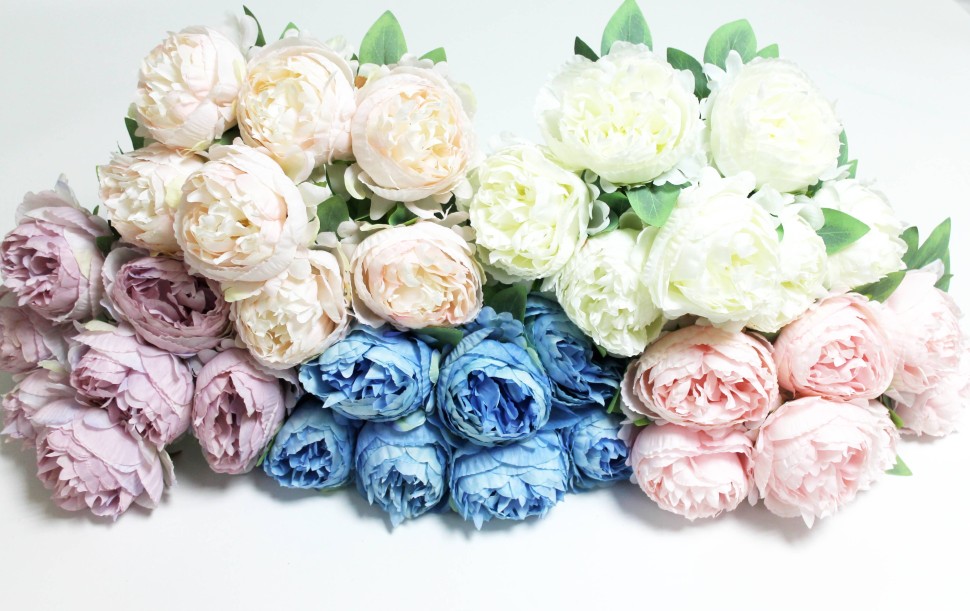 Б12148 Б/С Букет пион махровый 7голов