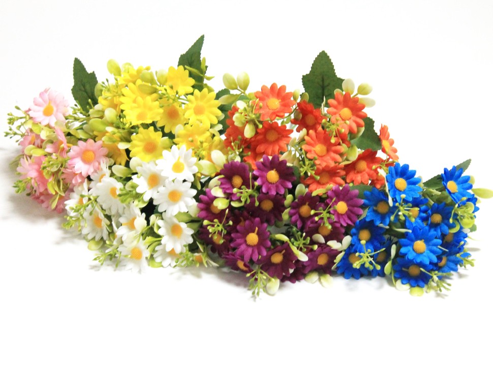 Б12184 Б/С Букет ромашки 5веток 15голов