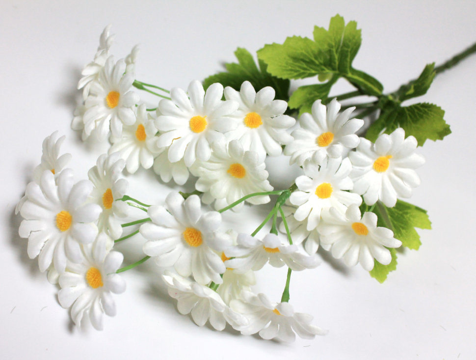 В12028 Б/С Ветка ромашка Дейзи Флауэр 70см(10шт)