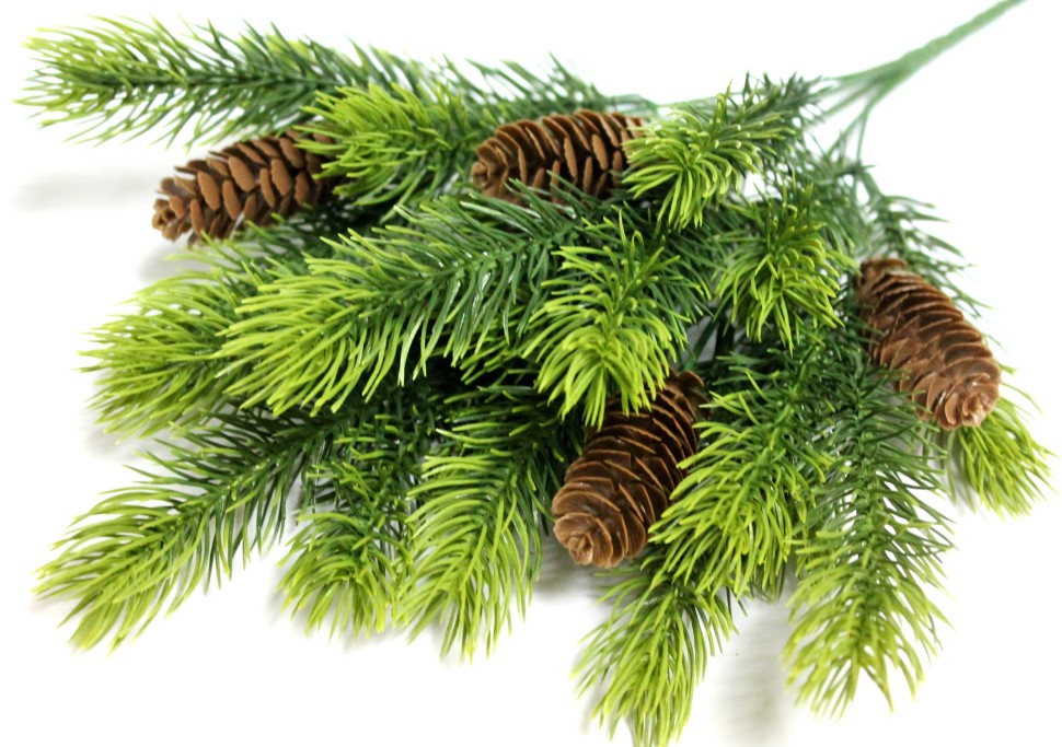 Б12044 Б/С Букет ель 5 шишек