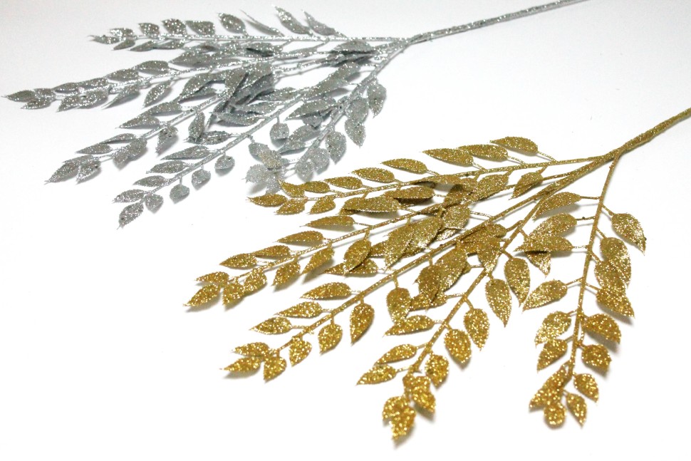 В12094 Б/С Ветка ива мерцающая высокая 3-ая 72см