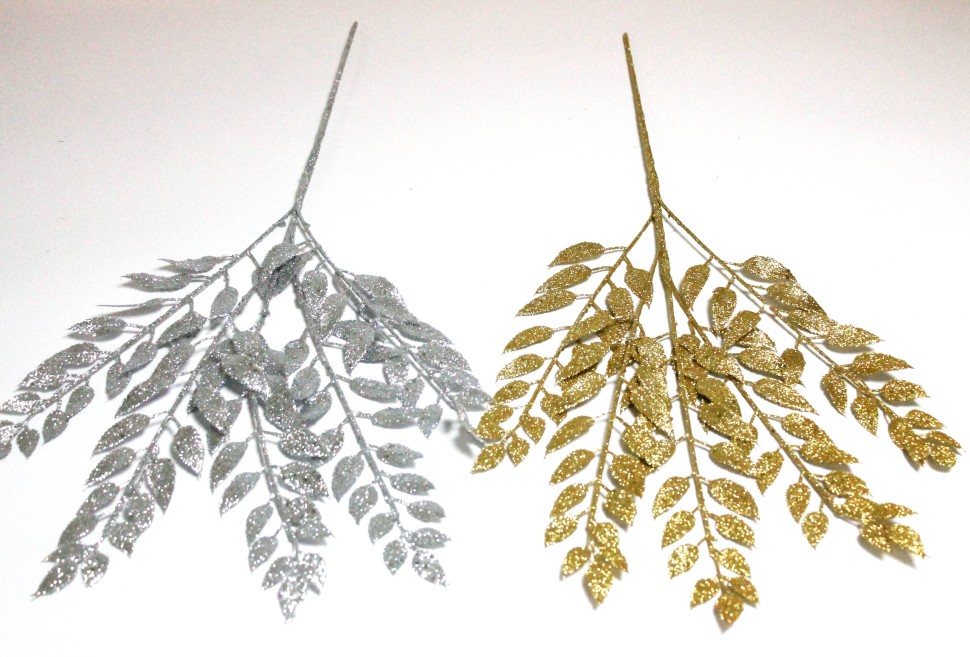 В12094 Б/С Ветка ива мерцающая высокая 3-ая 72см